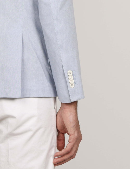 Giacca tinta unita in cotone stretch Drop 7_Luigi Fusaro