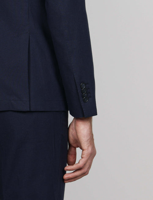 Giacca tinta unita in cotone stretch Drop 7_Luigi Fusaro
