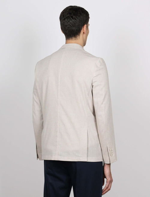 Giacca tinta unita in cotone stretch Drop 7_Luigi Fusaro