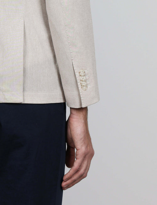 Giacca tinta unita in cotone stretch Drop 7_Luigi Fusaro