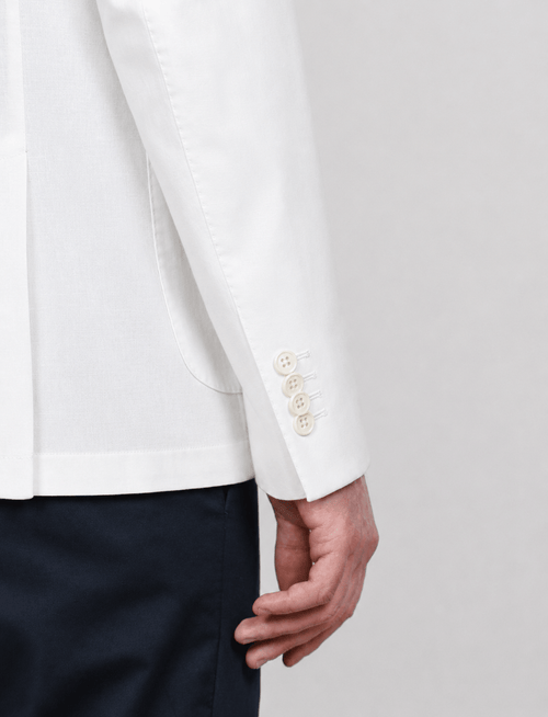 Giacca tinta unita in cotone stretch Drop 7_Luigi Fusaro