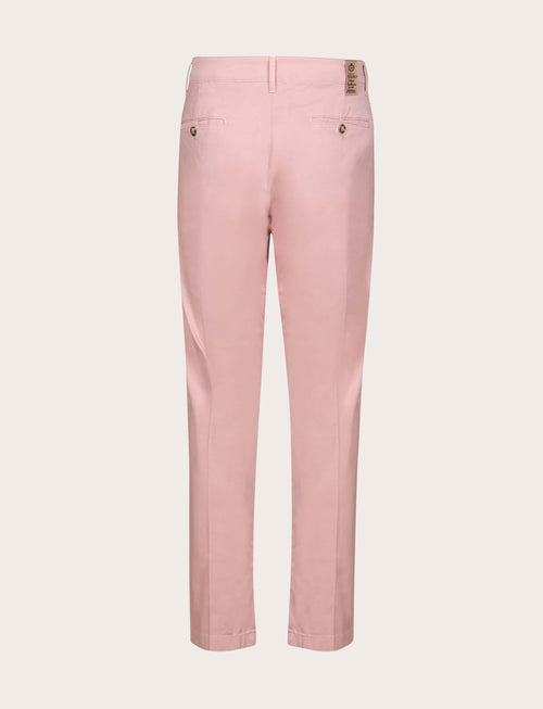 Pantaloni chino in cotone elasticizzato |Colore:Rosa