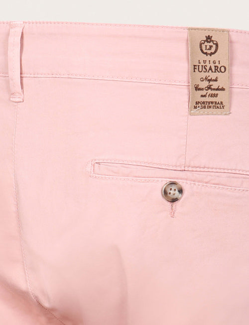Pantaloni chino in cotone elasticizzato |Colore:Rosa