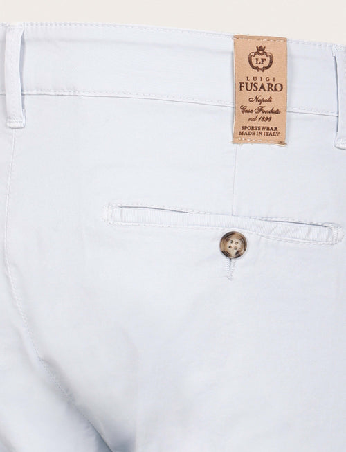 Pantaloni chino in cotone elasticizzato |Colore:Polvere