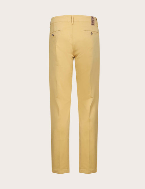 Pantaloni chino in cotone elasticizzato |Colore:Giallo