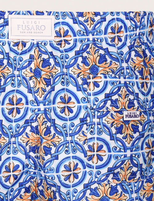 Costume da bagno fantasia mediterranea blu_luigi fusaro