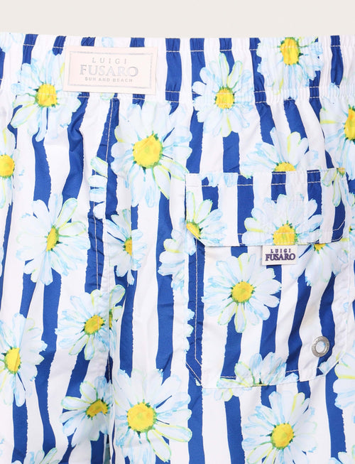 Costume da bagno fantasia floreale a righe_luigi fusaro