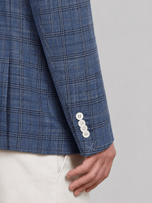 Giacca principe di galles denim |Colore:Denim