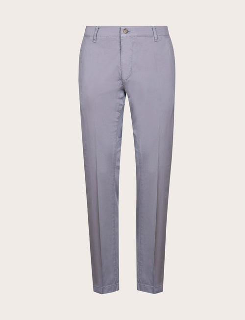 Pantaloni chino in cotone elasticizzato |Colore:Grigio medio