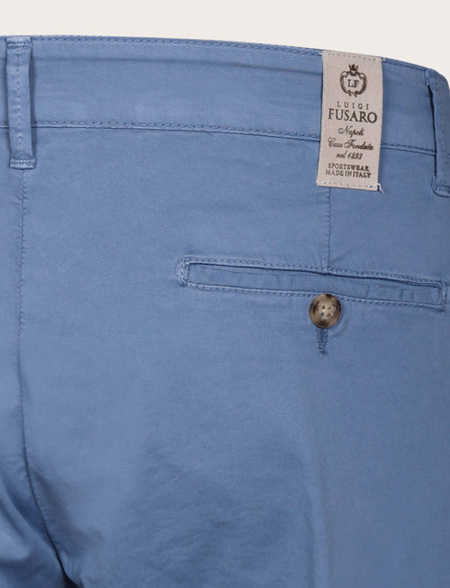 Pantaloni chino in cotone elasticizzato |Colore:Jeans