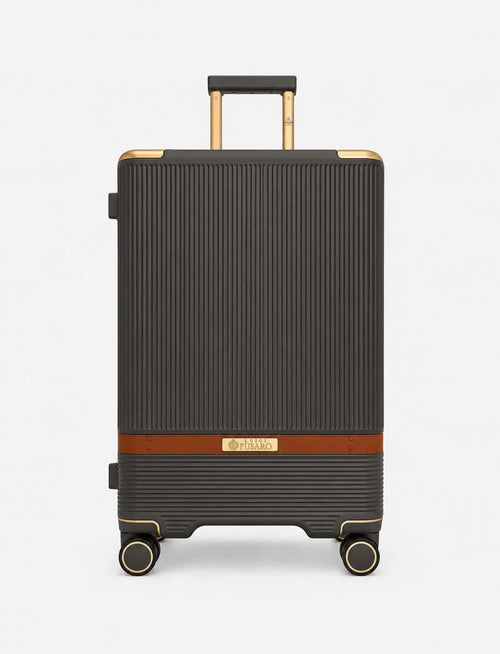 Trolley cabina rigido 57 cm 4 ruote |Colore:Marrone