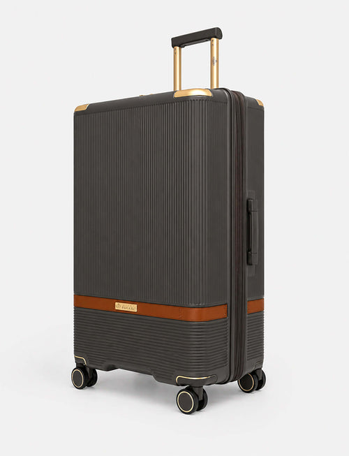 Trolley cabina rigido 57 cm 4 ruote |Colore:Marrone