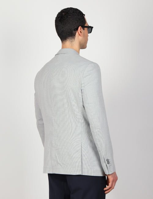 Giacca in tessuto nido d'ape |Colore:Perla