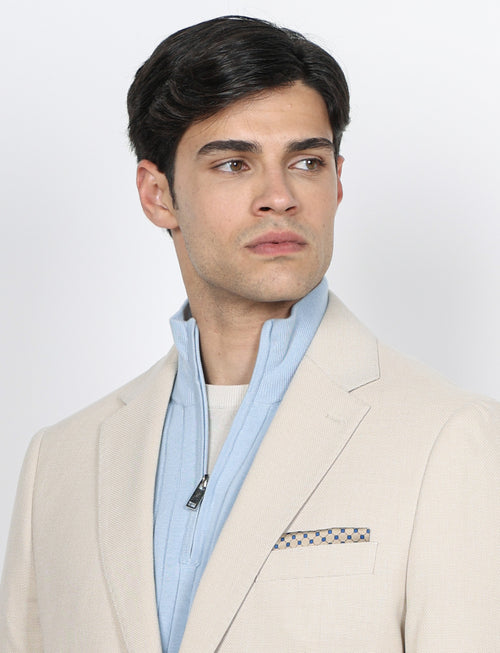 Giacca in tessuto nido d'ape |Colore:Beige