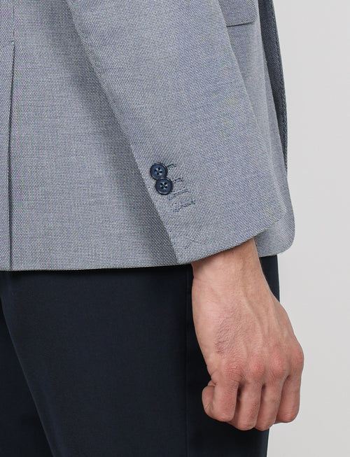 Giacca in tessuto nido d'ape |Colore:Blu