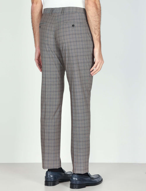 Pantaloni fantasia check Luigi Fusaro