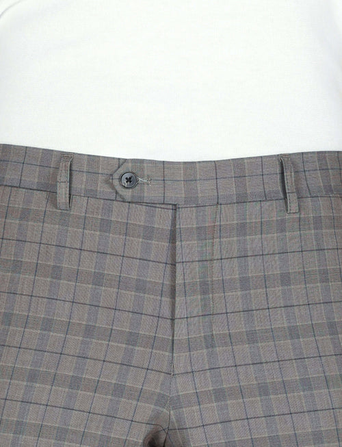 Pantaloni fantasia check Luigi Fusaro
