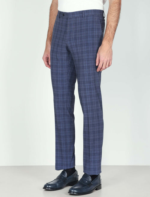 Pantaloni fantasia check Luigi Fusaro