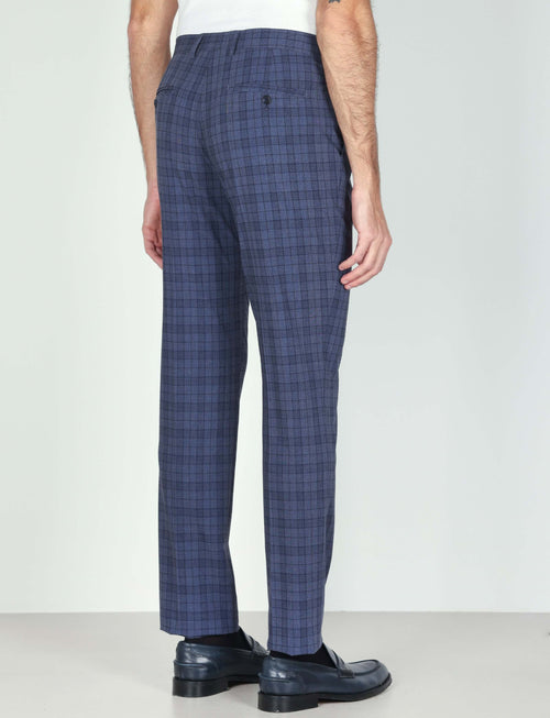 Pantaloni fantasia check Luigi Fusaro