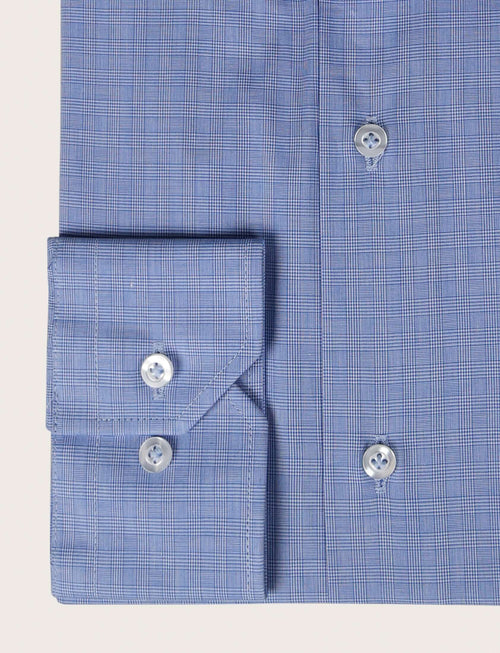 Camicia in cotone principe di galles Luigi Fusaro