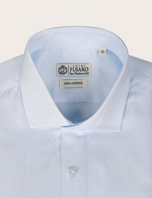 Camicia classica in cotone fil a fil Luigi Fusaro