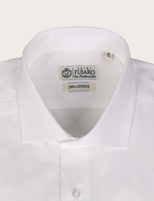 Camicia in cotone twill microtexture Luigi Fusaro
