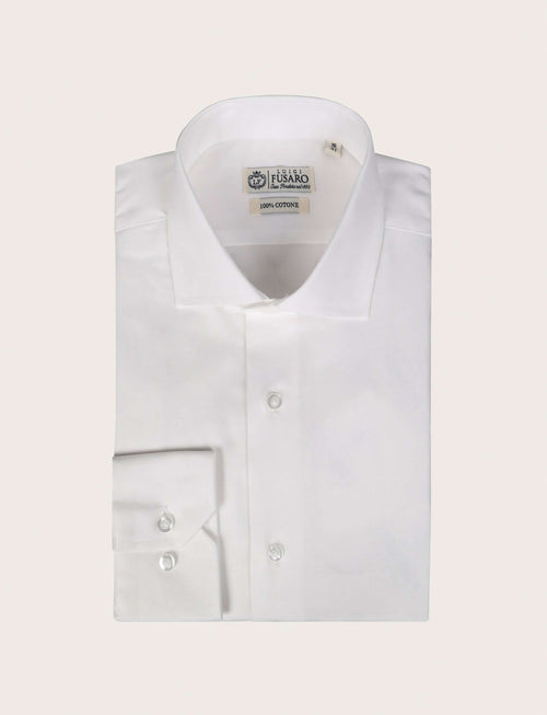 Camicia in cotone twill microtexture Luigi Fusaro
