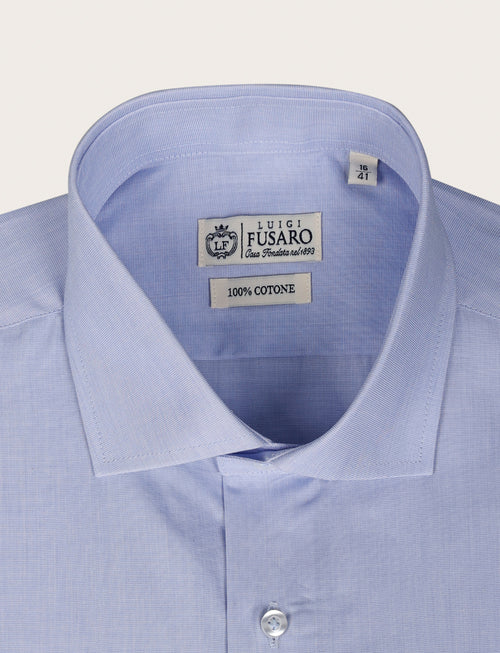 Camicia in cotone operato |Colore:Celeste