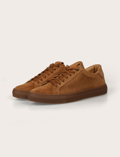 Sneakers in camoscio |Colore:Tabacco