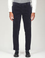 Pantaloni in velluto a coste di cotone |Colore:Blu