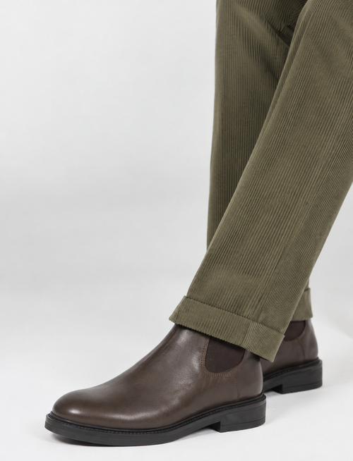 Pantaloni in velluto a coste di cotone |Colore:Verde