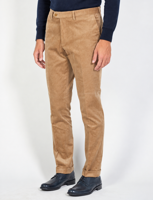 Pantaloni in velluto a coste di cotone |Colore:Beige