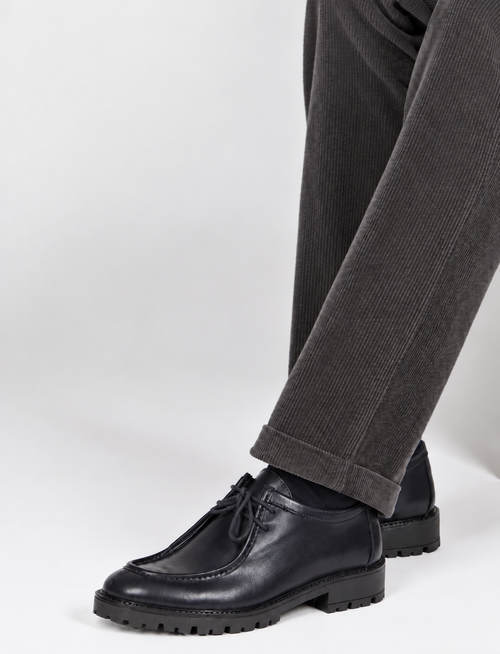 Pantaloni in velluto a coste di cotone |Colore:Grigio