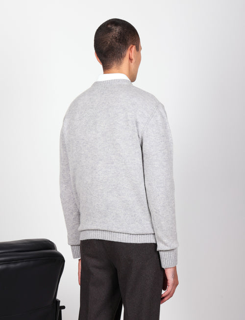 Maglia scollo a v in lambswool |Colore:Grigio