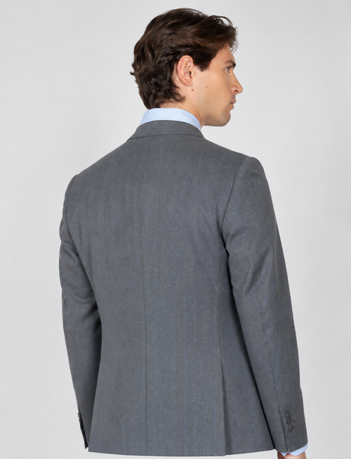 Giacca da abito gessata Drop 7|Colore:Grigio