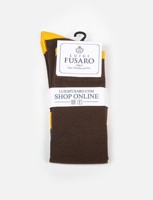 Calzini Basic con Riga |Colore:Moro