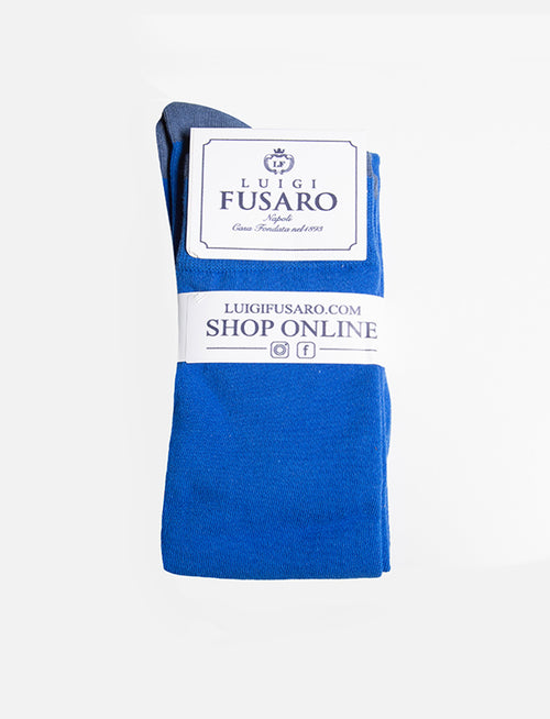 Calzini Basic con Riga |Colore:Royal