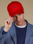 Cappellino in cotone tinta unita