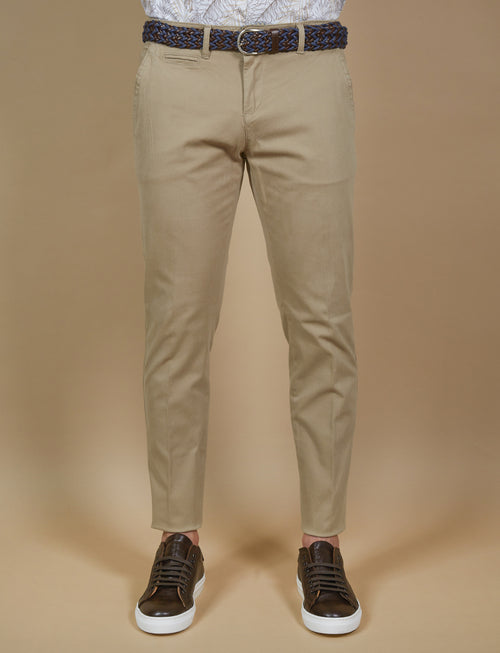 Pantalone chino in cotone twill_Luigi Fusaro