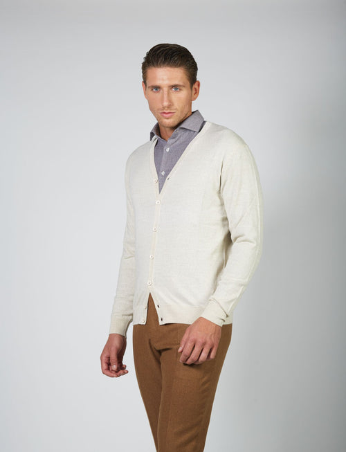 Cardigan in lana merino