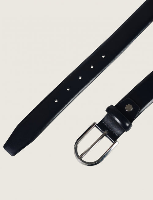 Abraded leather belt
