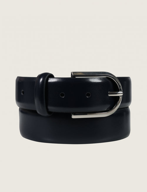 Abraded leather belt