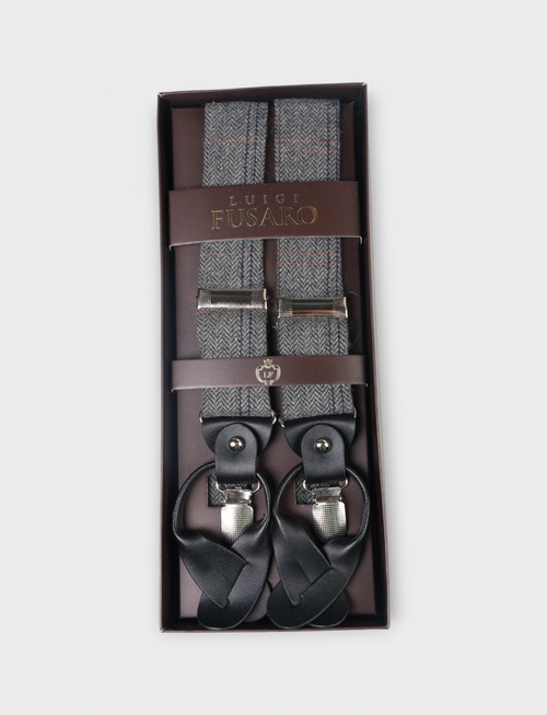 Bretelle in lana fantasia resca