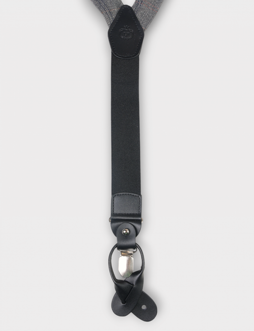 Bretelle in lana fantasia resca