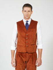 Gilet in velluto a coste francesi