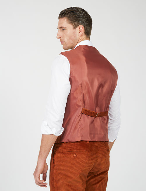 Gilet in velluto a coste francesi