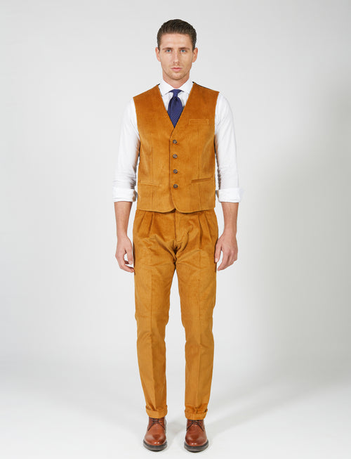 Gilet in velluto a coste francesi