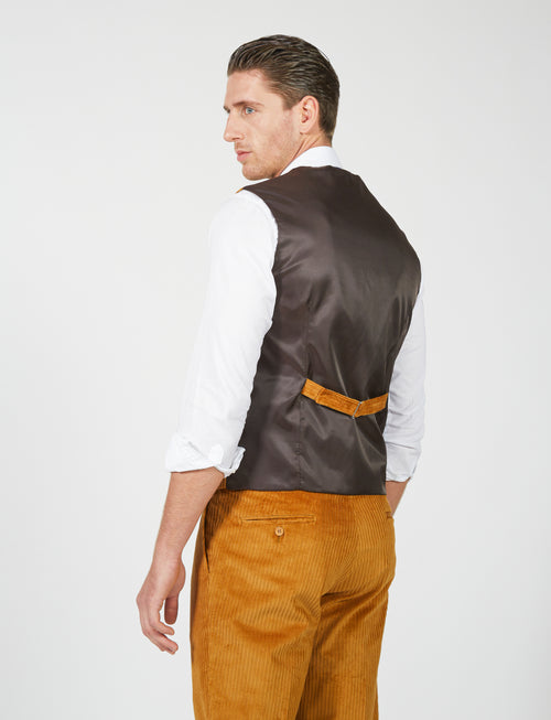 Gilet in velluto a coste francesi