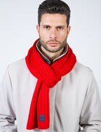 Sciarpa a coste inglesi |Colore:Rosso