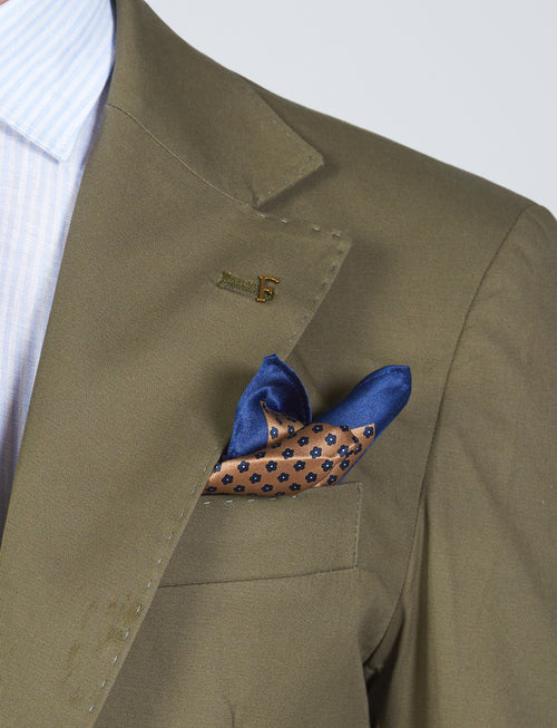 Giacca tinta unita in cotone stretch